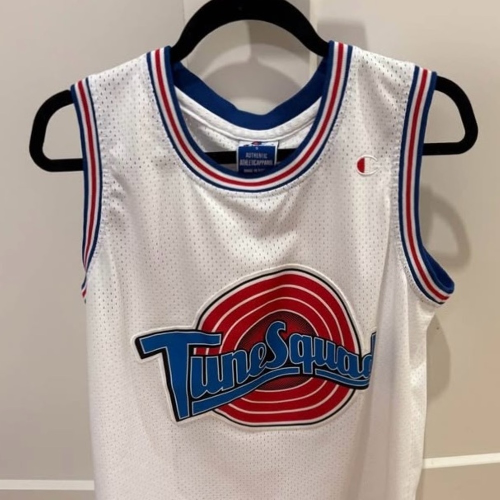 Vintage TUNE SQUAD Men's White Tweety Bird CHAMPION Basketball Jersey